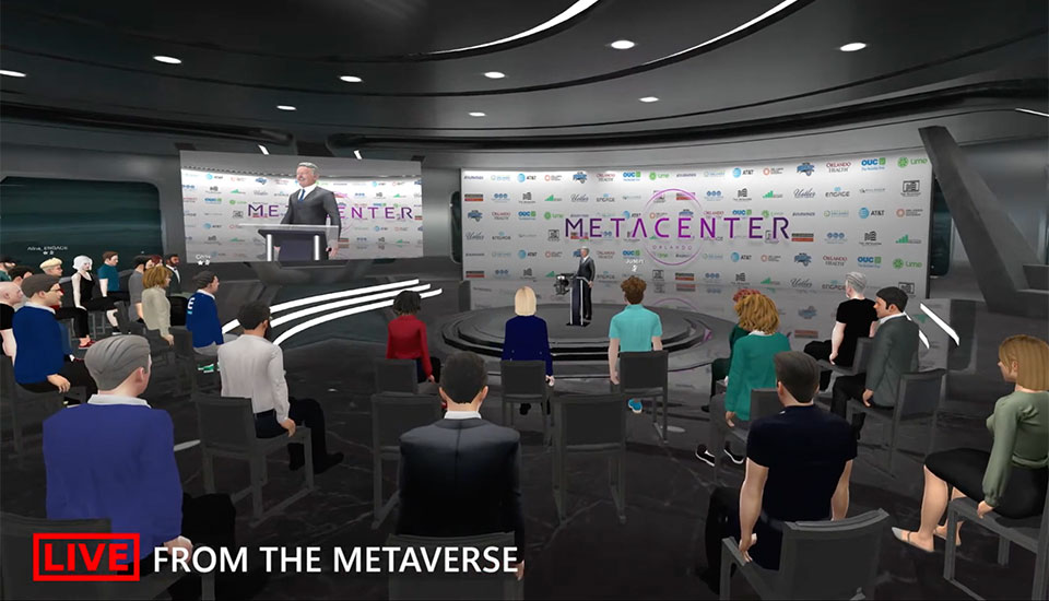 Live from Orlando's Metaverse press conference, announcing the city as the self-proclaimed MetaCenter.